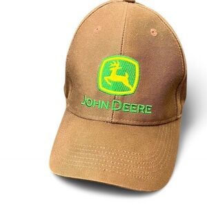 John Deere Hat Nothing Runs Like A Deere - Velcro Strap Great Condition